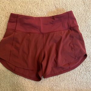 Lululemon Speed Up 4” inseam Dusty Rose